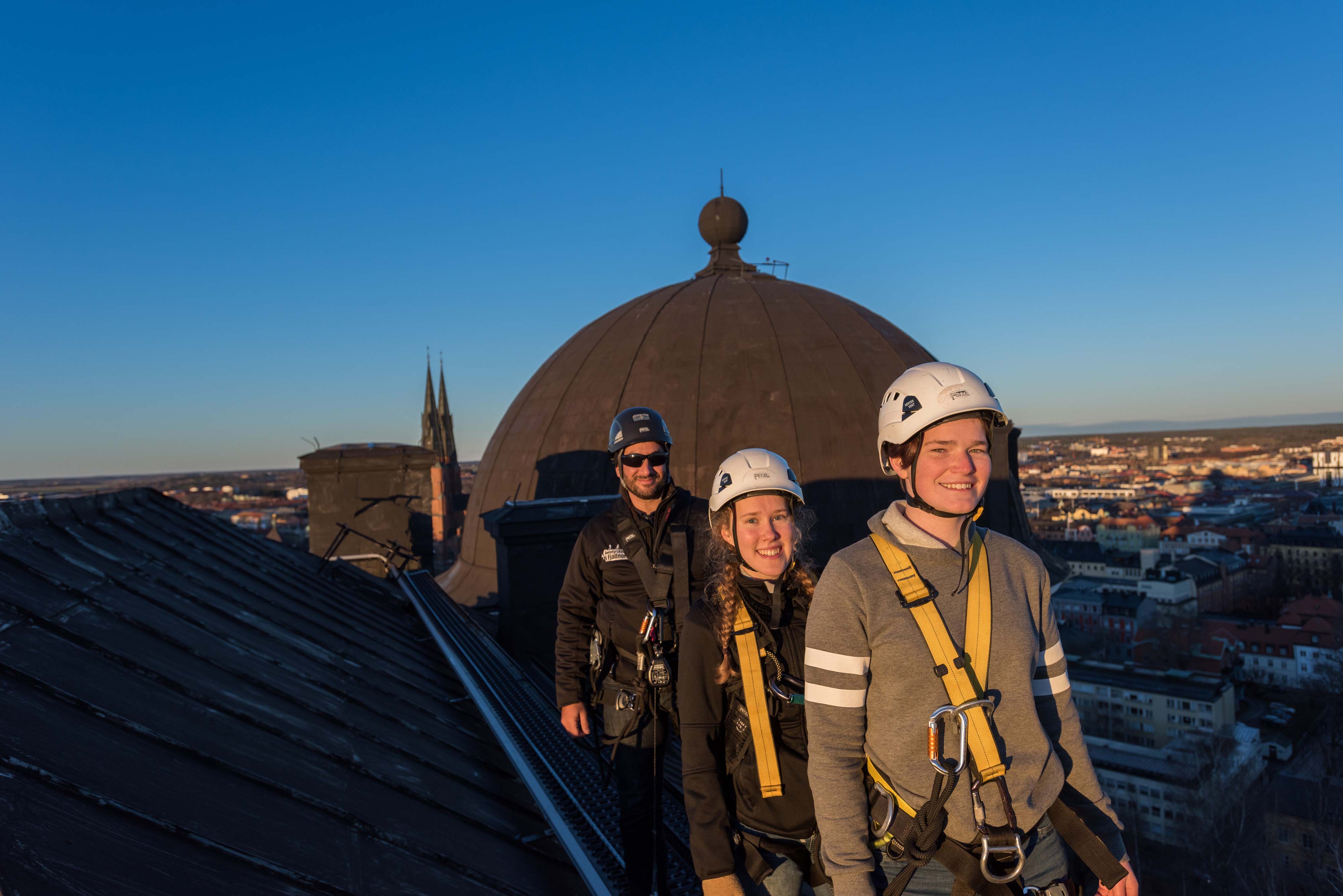 Takvandring på Uppsala slott